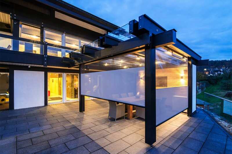 Sichtschutz für Glasfronten