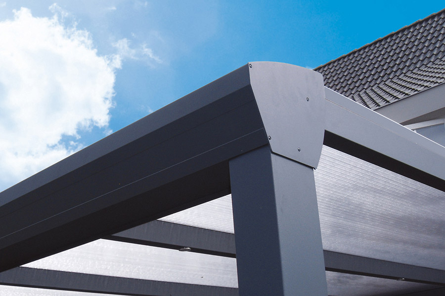 Aluxe Terrassendach Topline Detail