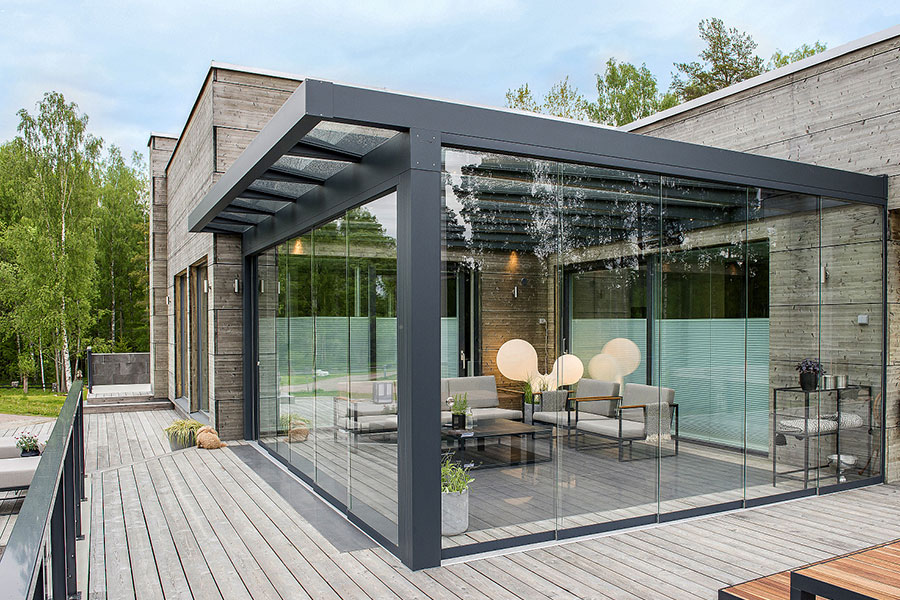 Wintergarten Aluxe Terrassendach Ultraline