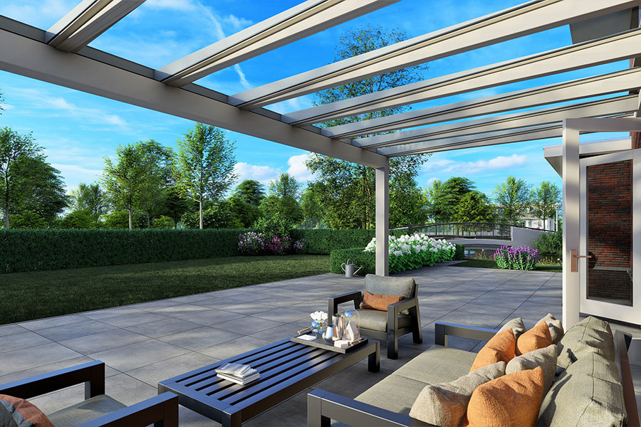 Aluxe Terrassendach Ultraline