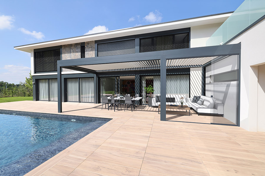 Terrassen-Lamellendach QUBE 23